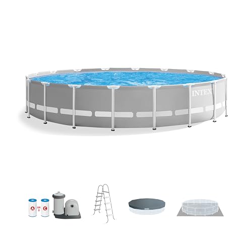 Intex 26701EH Prism Frame 10ft (3.05m) x 30in (76cm) Above Ground Pool Set – 1,185 Gallon (4,486L) Capacity with Filter Pump – Rust & Puncture Resistant, Quick Setup - Image 65