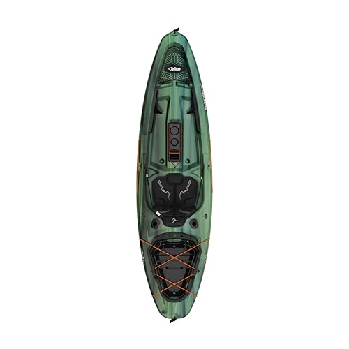 Pelican Sentinel 100X 9′6″ Sit-On-Top Fishing Kayak – Lightweight HDPE Angler Kayak with ERGOLounge™ Seating & ExoPak™ Storage (Forest Mist) - Image 3