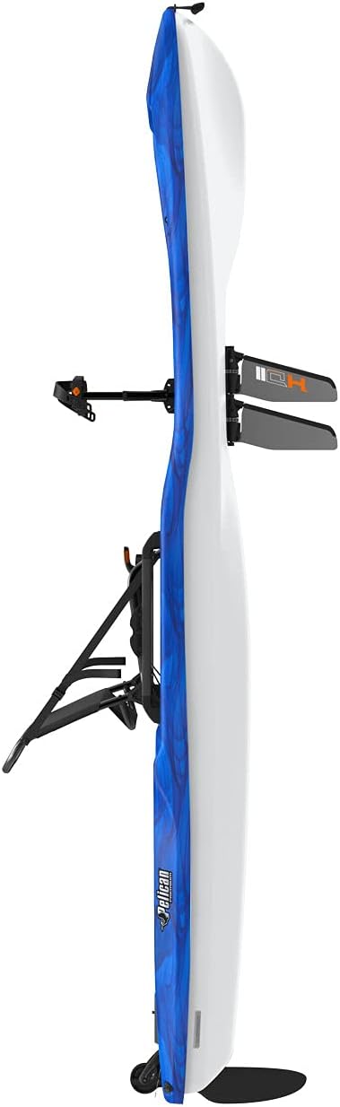 Pelican Getaway 110 HDII Pedal Drive Recreational Kayak – 11 ft Sit-On-Top, Vapor Deep Blue-White, 300 lb Capacity - Image 4