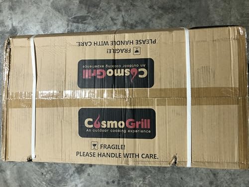 CosmoGrill Outdoor XL Charcoal Smoker BBQ Grill – Adjustable Charcoal Pan, Built-in Thermometer, 2 Side Tables, Chimney & Wheels – Portable Garden Barbecue Smoker - Image 16