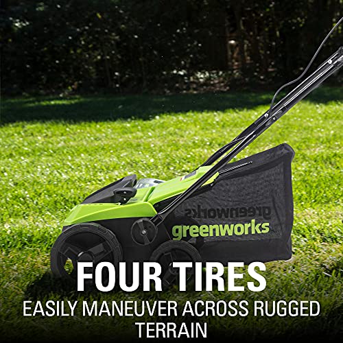 Greenworks 13 Amp Corded Dethatcher & Scarifier – 14″ (35.6 cm) Deck, 5-Position Depth (DT13B00) - Image 12