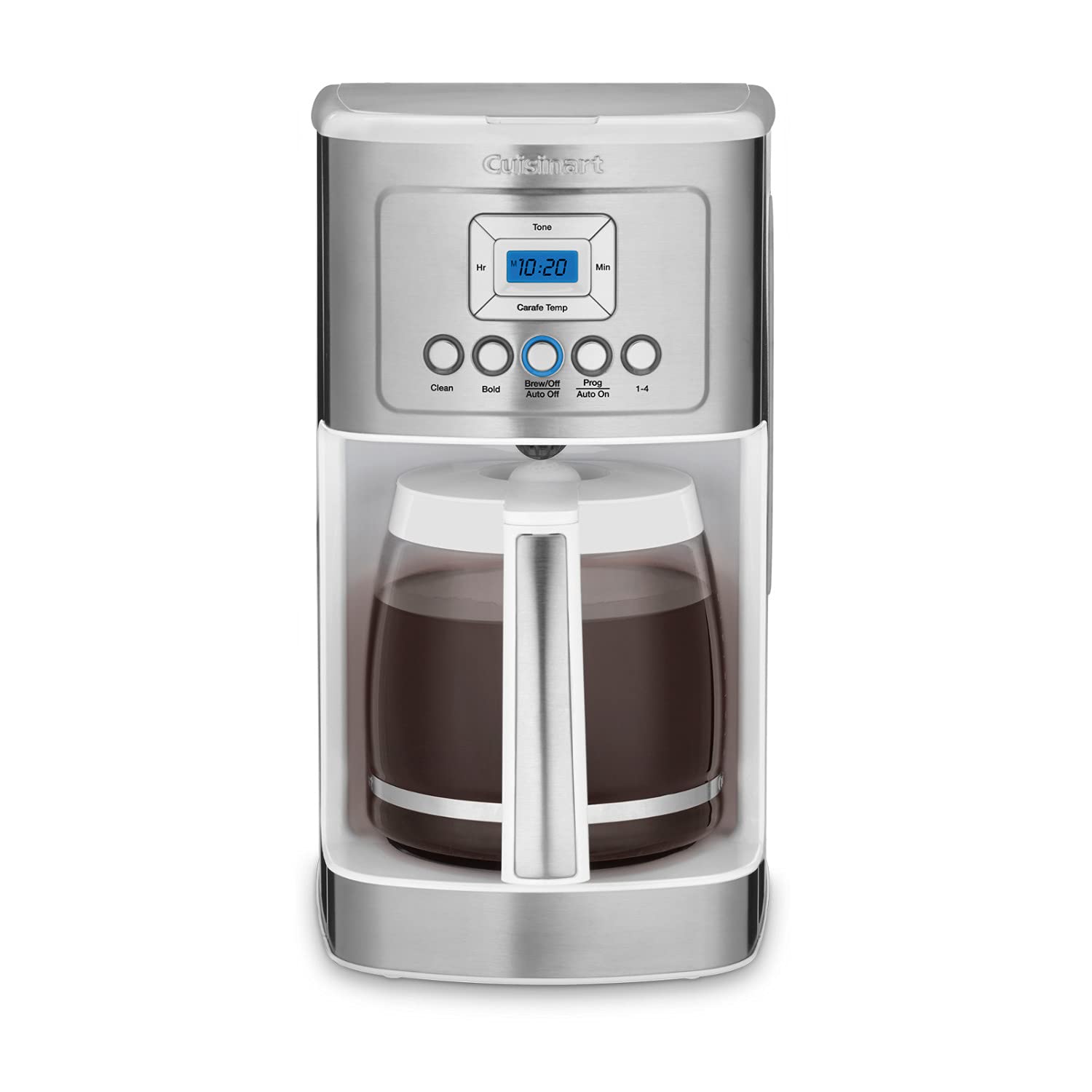 Cuisinart DCC-3200P1 14-Cup Programmable Coffee Maker – Stainless Steel Drip Machine with Brew Strength Control, Glass Carafe, 1–4 Cup Setting & Auto Shut-Off