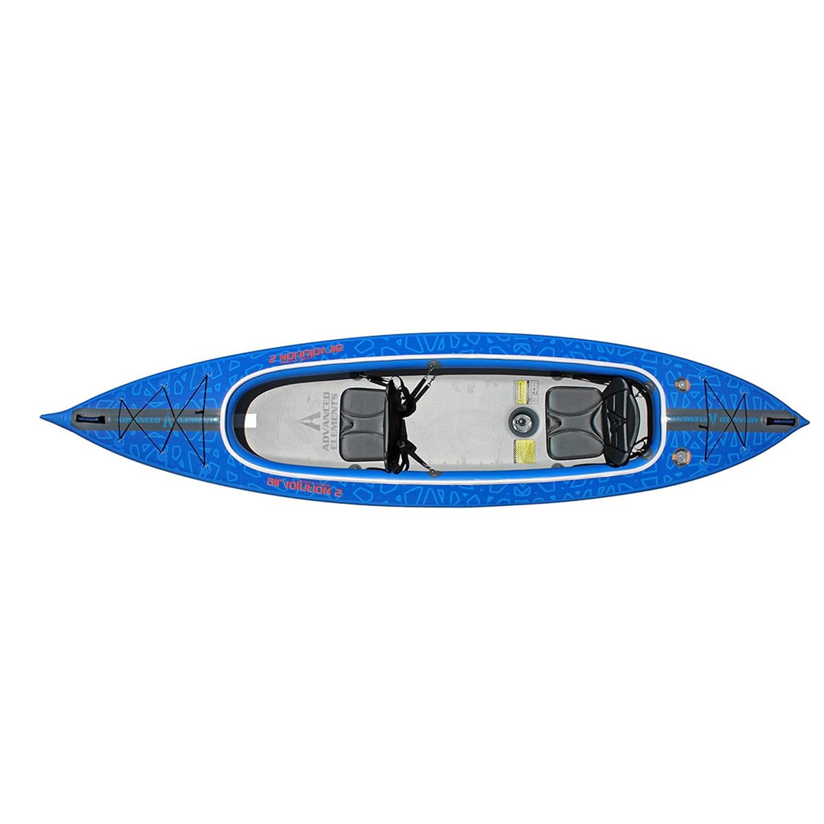 Advanced Elements AirVolution2™ 12′ Tandem Drop-Stitch Inflatable Kayak – Blue with Carry Bag - Image 7