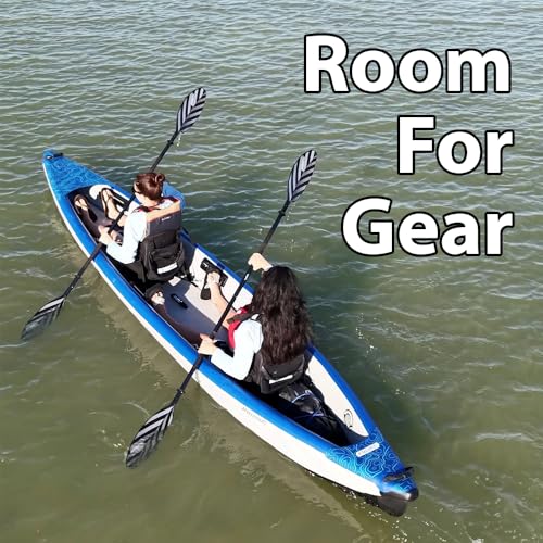 Sea Eagle RazorLite 393RL Inflatable Kayak – Ultra-Light Drop-Stitch Touring Kayak (Solo/Tandem) with FlexBrace2 Footrests, Tall Back Seat, Paddle, Pump & Backpack - Image 9