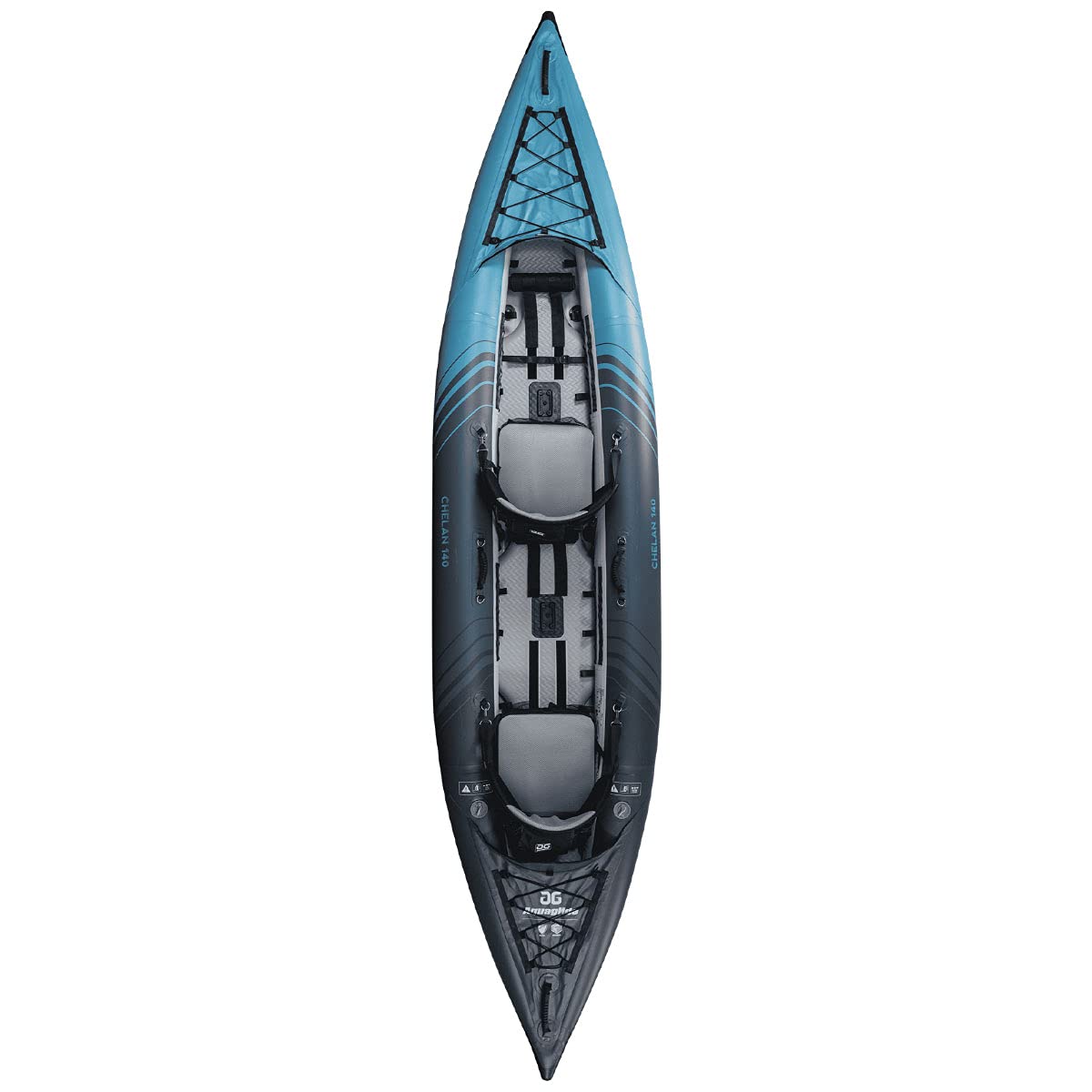 AQUAGLIDE Chelan 155 Inflatable Tandem Kayak – PVC Duratex™ Drop-Stitch Hard-Bottom Performance Touring - Image 2