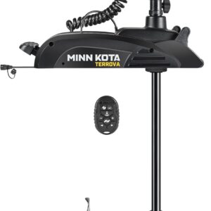 Minn Kota Terrova Kayak 55 lb Thrust GPS Bow-Mount Trolling Motor with Safety Switch Kit, 36″ Shaft, Micro Remote