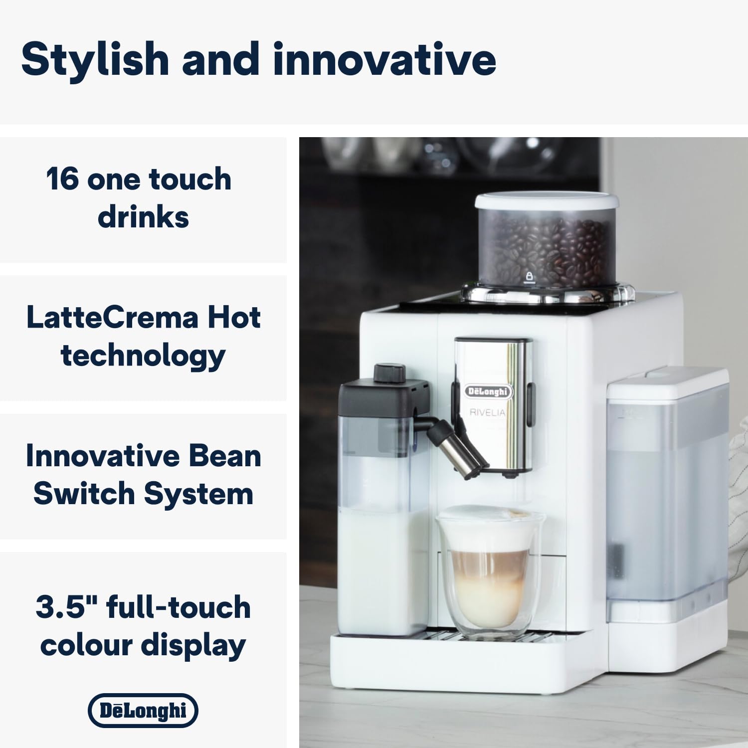 De'Longhi Rivelia – Bean-to-Cup Coffee Machine EXAM440.55.G - Image 12