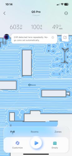 Roborock Q5 Pro+ Robot Vacuum and Mop with Self-Emptying Dock, 5500Pa Suction, DuoRoller Brush, LiDAR Navigation, Smart Mapping, Perfect for Pet Hair, Hard Floors & Carpets photo review