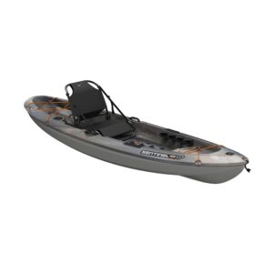 Pelican Sentinel 100XP Angler Kayak – Sit-On-Top Fishing Kayak with ERGOCAST™ XP Seat & Twin-Arched Multi-Chine Hull (44.5 lb, Granite)