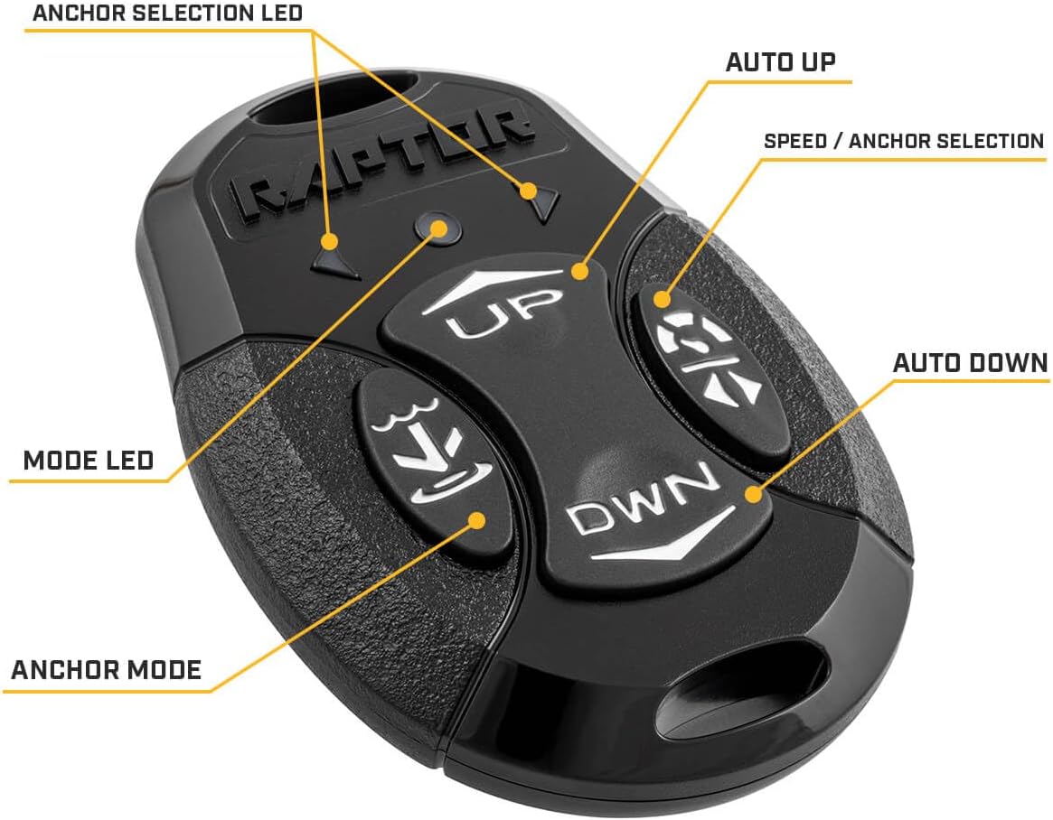 Minn Kota 1810631 Raptor 10 ft Active Hydraulic Shallow Water Anchor, White - Image 6