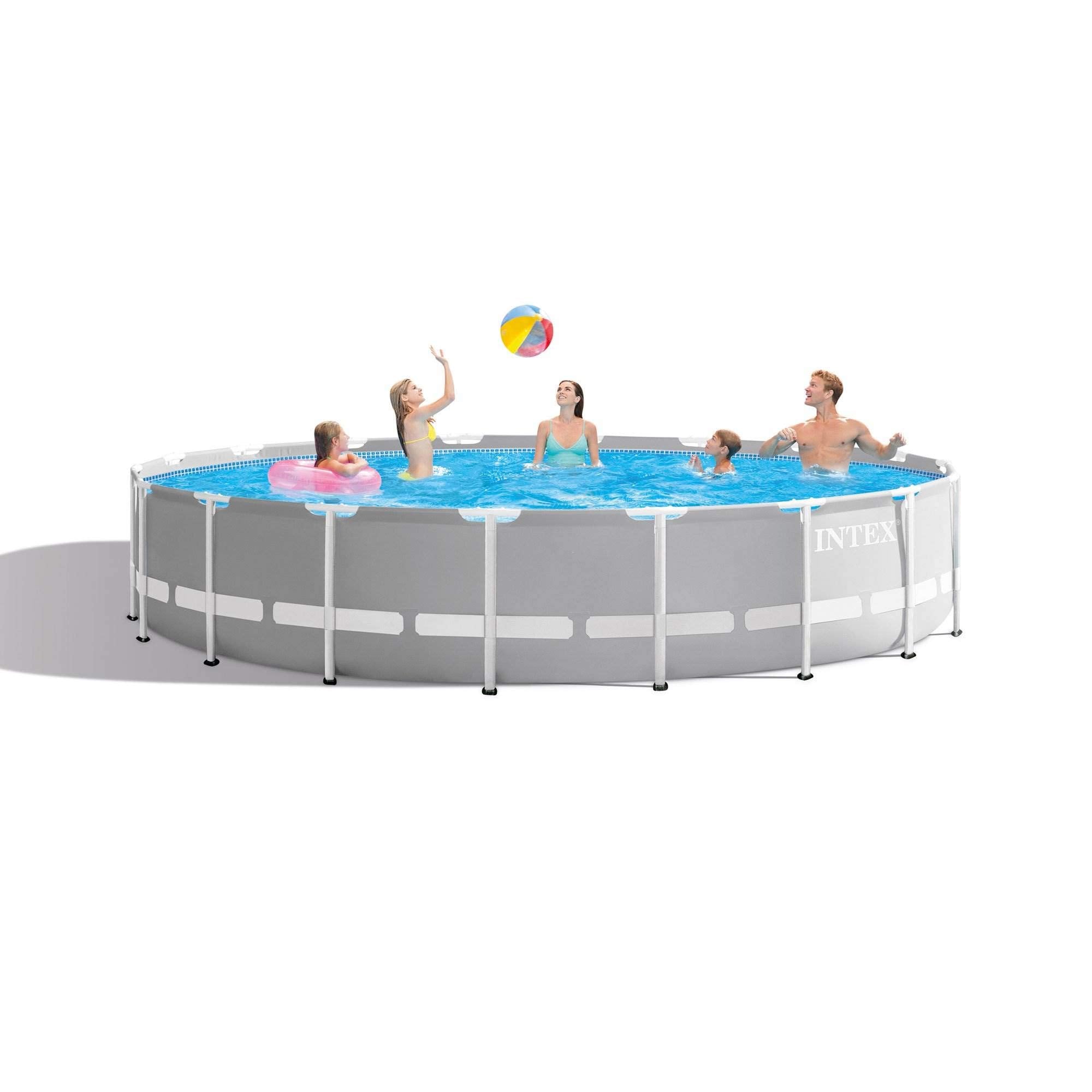 Intex 26701EH Prism Frame 10ft (3.05m) x 30in (76cm) Above Ground Pool Set – 1,185 Gallon (4,486L) Capacity with Filter Pump – Rust & Puncture Resistant, Quick Setup - Image 59