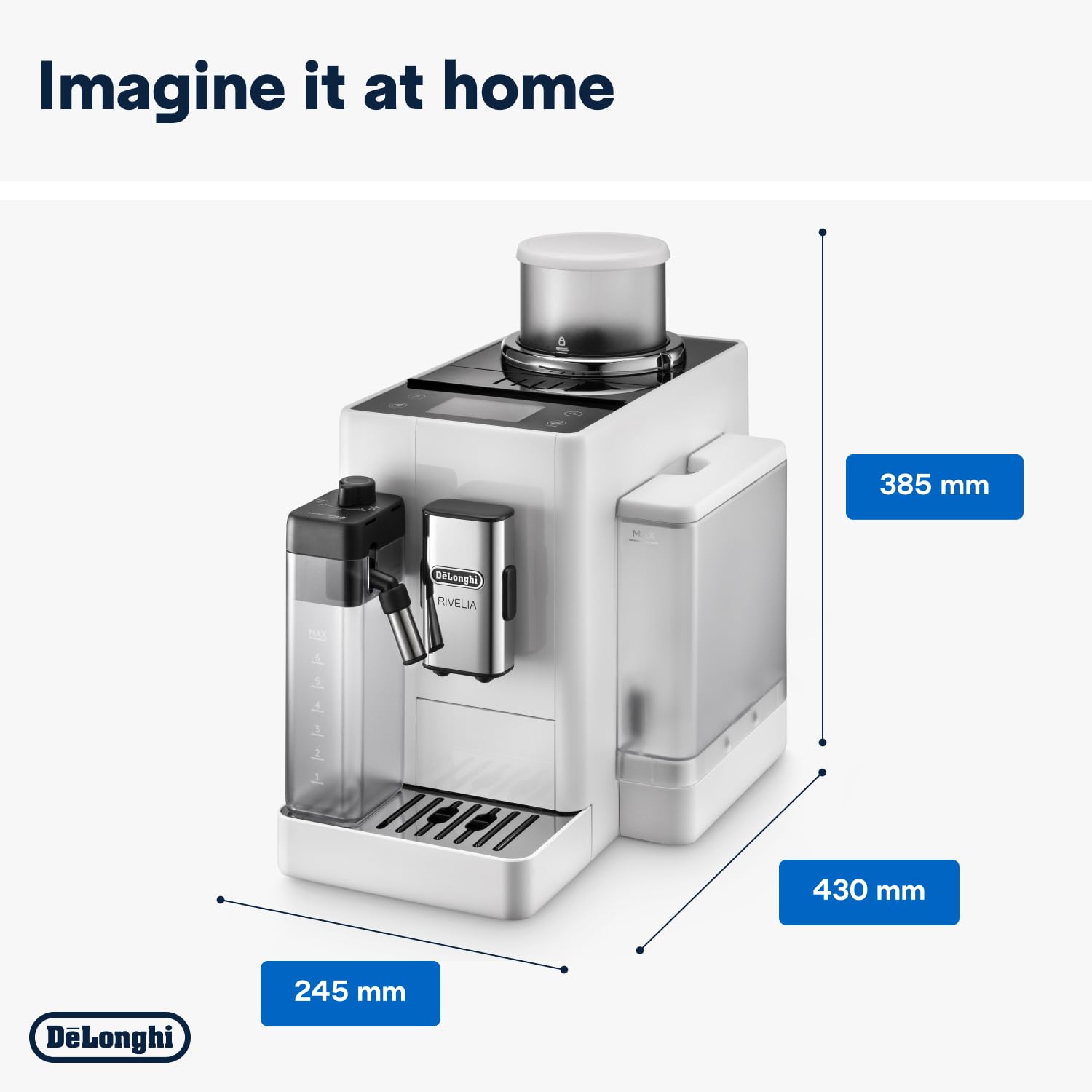 De'Longhi Rivelia – Bean-to-Cup Coffee Machine EXAM440.55.G - Image 17