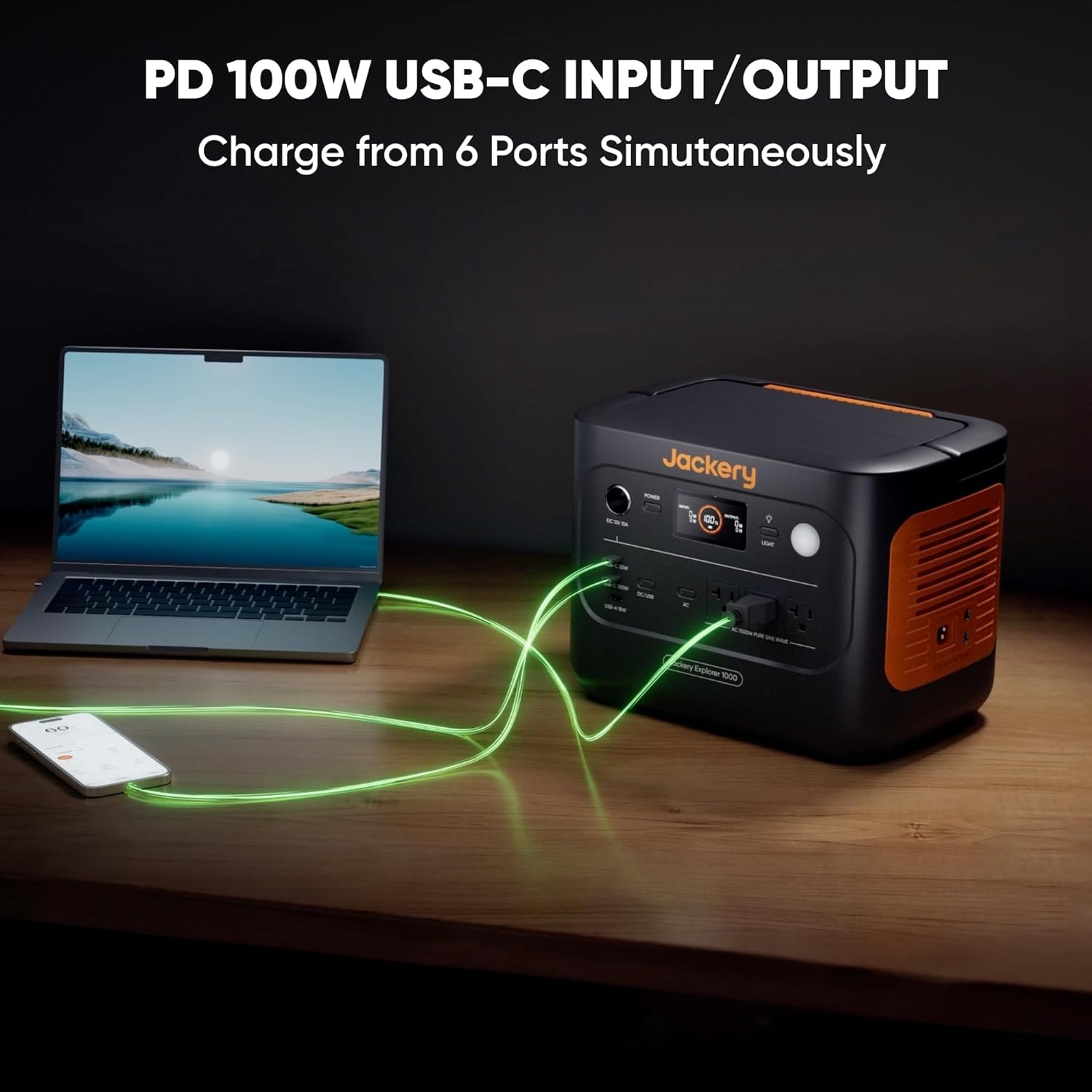 Jackery Explorer 1000 V2 Portable Power Station – 1070Wh LiFePO4 Solar Generator | 1500W AC & 100W USB-C Fast Charge for Camping & Emergency - Image 52