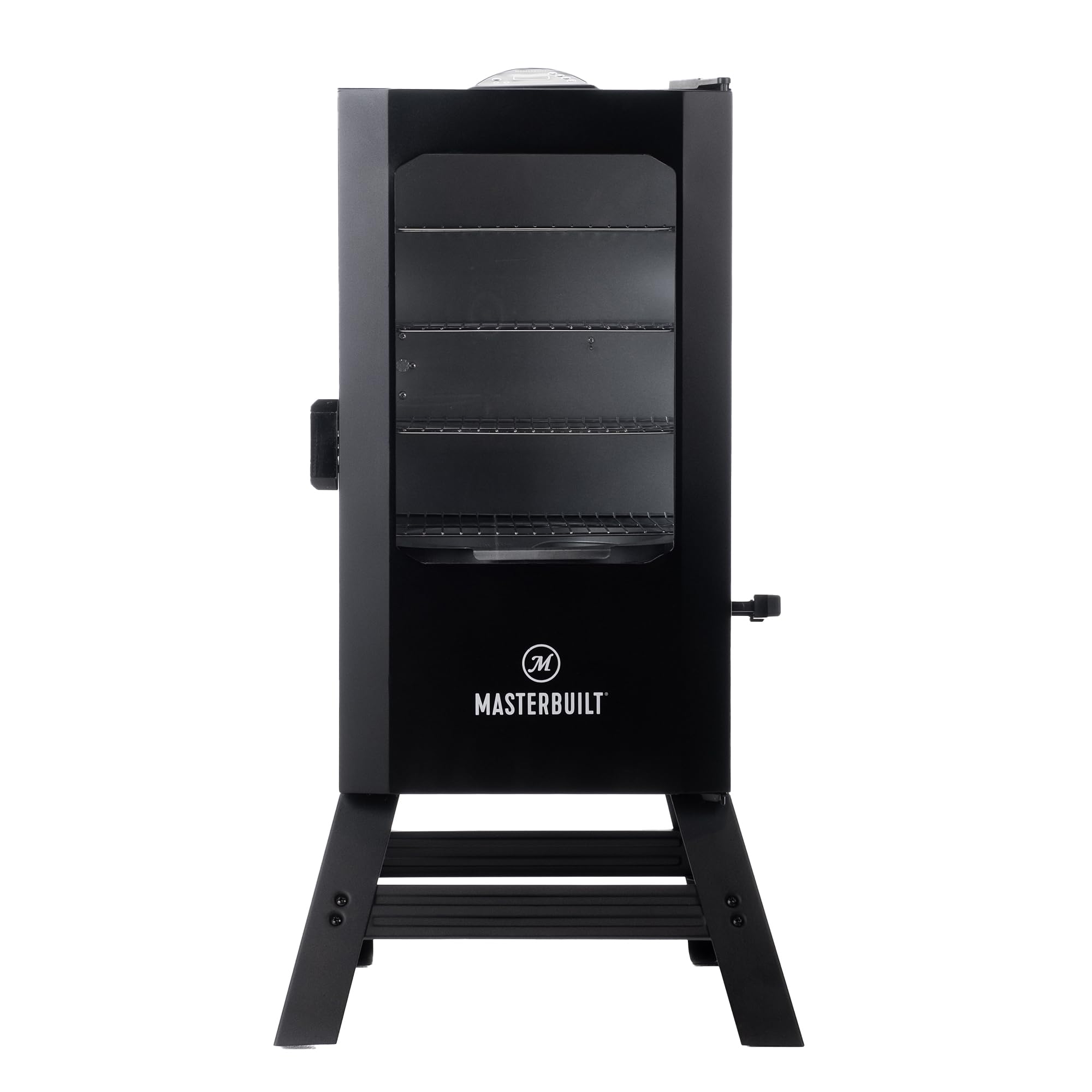 Masterbuilt 30-Inch Digital Electric Vertical Smoker – 710 Sq In Cooking Area, Side Wood Chip Loader, Digital Controls, Chrome Racks & Leg Kit – Model MB20070421, Black - Image 3