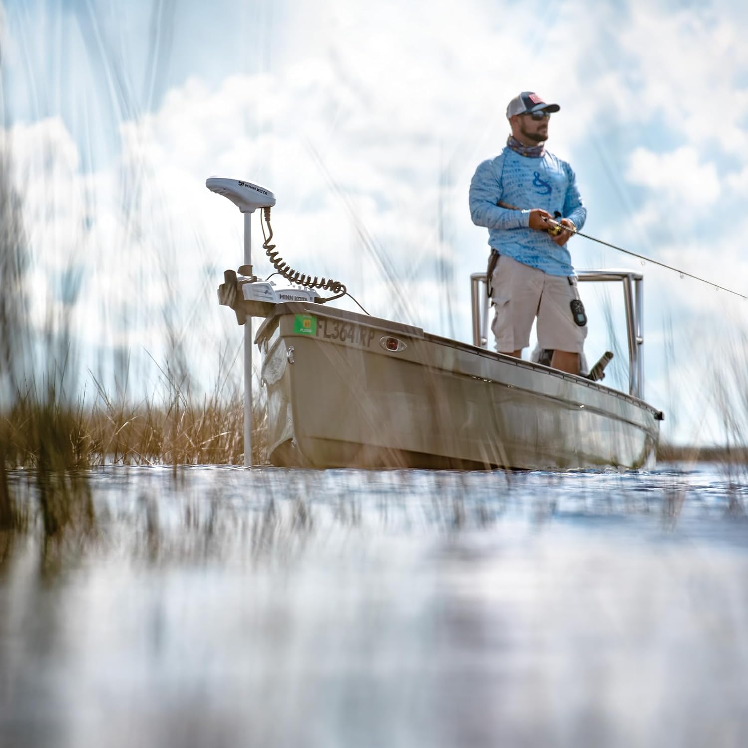 Minn Kota 1363586 Riptide PowerDrive 70 lb Thrust Bow-Mount Trolling Motor with Wireless Remote, 54″ Shaft, Saltwater - Image 5