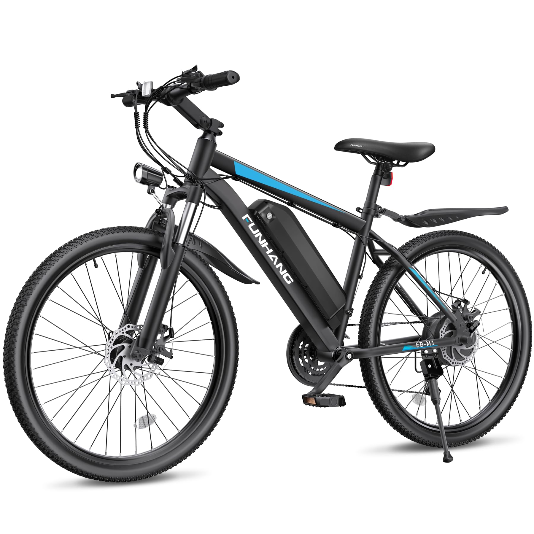 Funhang EB-M1 26″ Electric Mountain Bike – 500 W (1 000 W peak) motor, 48 V 374 Wh removable battery, 35 km h⁻¹ top-speed, up to 80 km range - Image 2