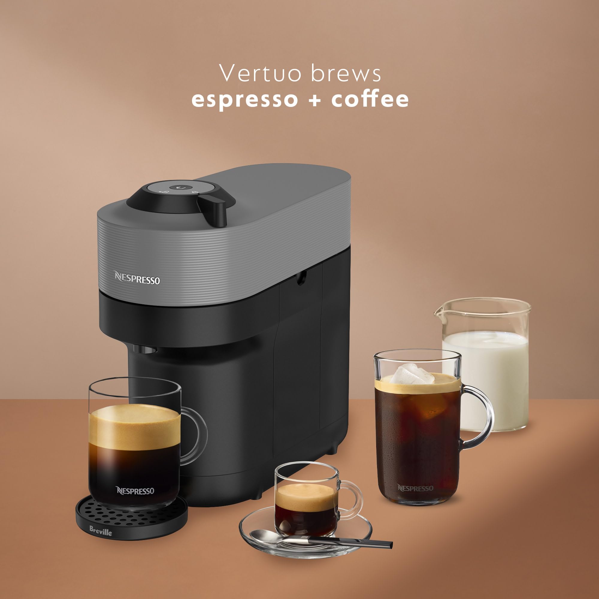 Nespresso Vertuo Pop+ Coffee & Espresso Maker by Breville – Coconut White | 5 Brew Sizes, 0.74L Removable Tank, Compact & Sustainable Design - Image 10
