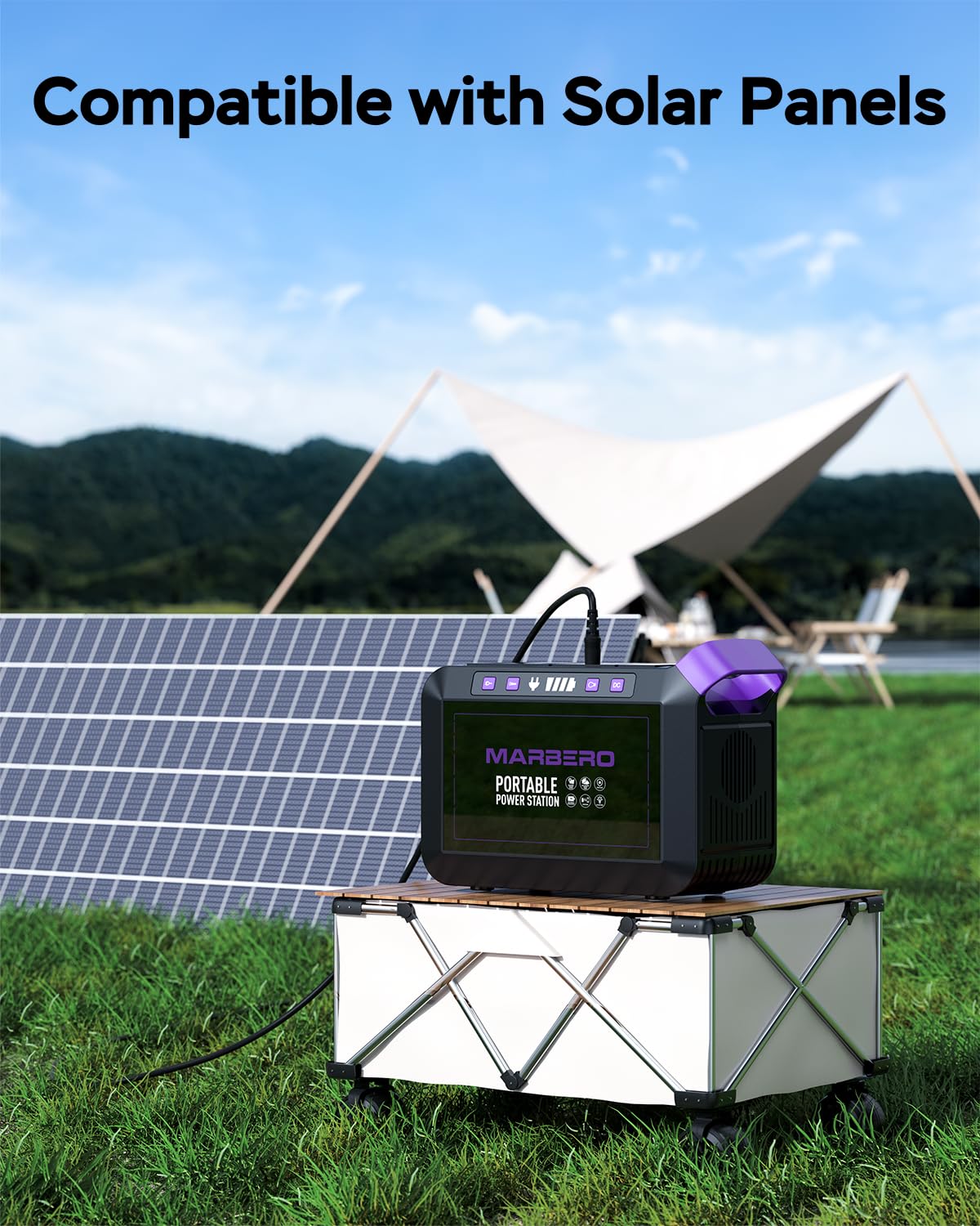 MARBERO M82 Portable Power Station – 88Wh/24000mAh Lithium Battery | 80W AC Output | Solar Rechargeable Backup Power Bank for Camping, Emergency, RV & Outdoor Use - Image 47