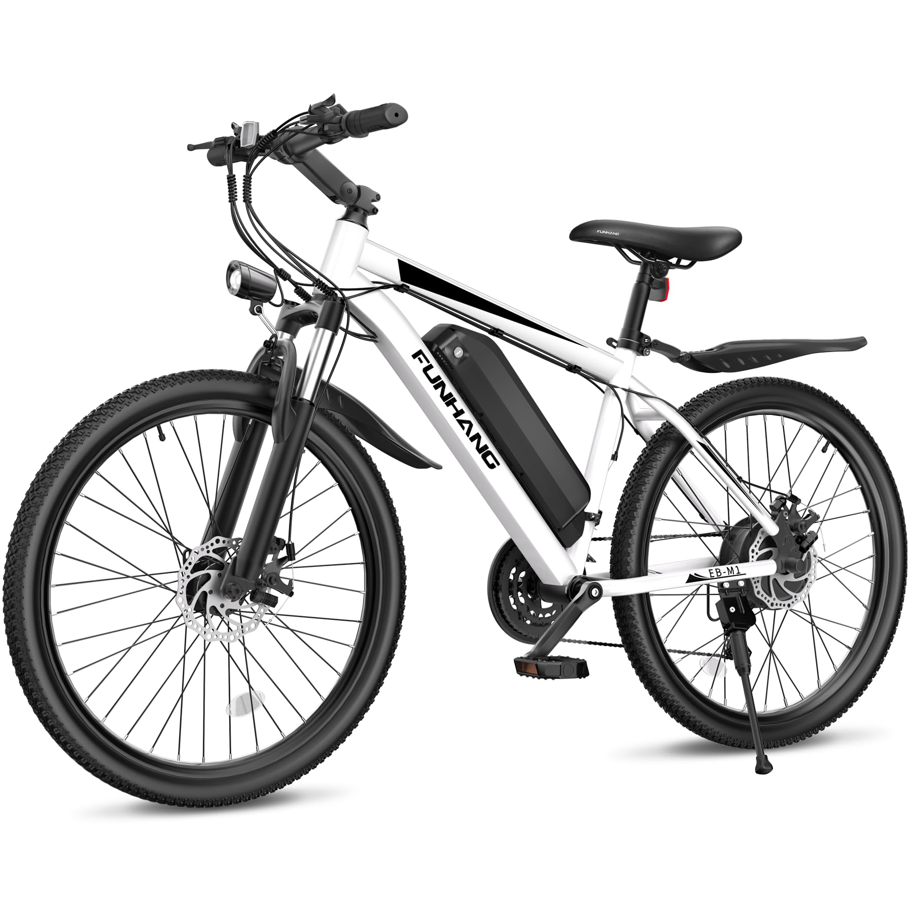 Funhang EB-M1 26″ Electric Mountain Bike – 500 W (1 000 W peak) motor, 48 V 374 Wh removable battery, 35 km h⁻¹ top-speed, up to 80 km range - Image 4