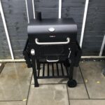 CosmoGrill Outdoor XL Charcoal Smoker BBQ Grill – Adjustable Charcoal Pan, Built-in Thermometer, 2 Side Tables, Chimney & Wheels – Portable Garden Barbecue Smoker photo review