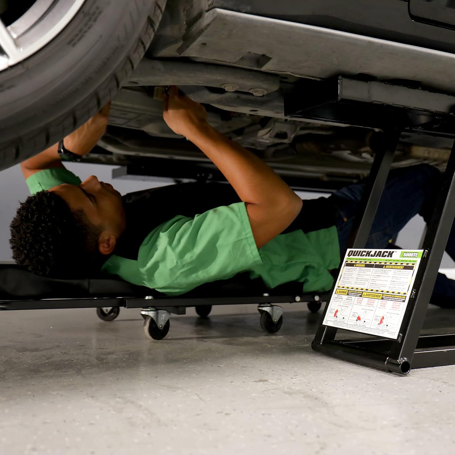 QuickJack 5000TL Portable Car Lift – 5,000 lb / 2,268 kg ALI Certified Capacity, 110V Power, 24" / 61 cm Lift Height, Low-Profile Design for Garage & Shop Use - Image 7