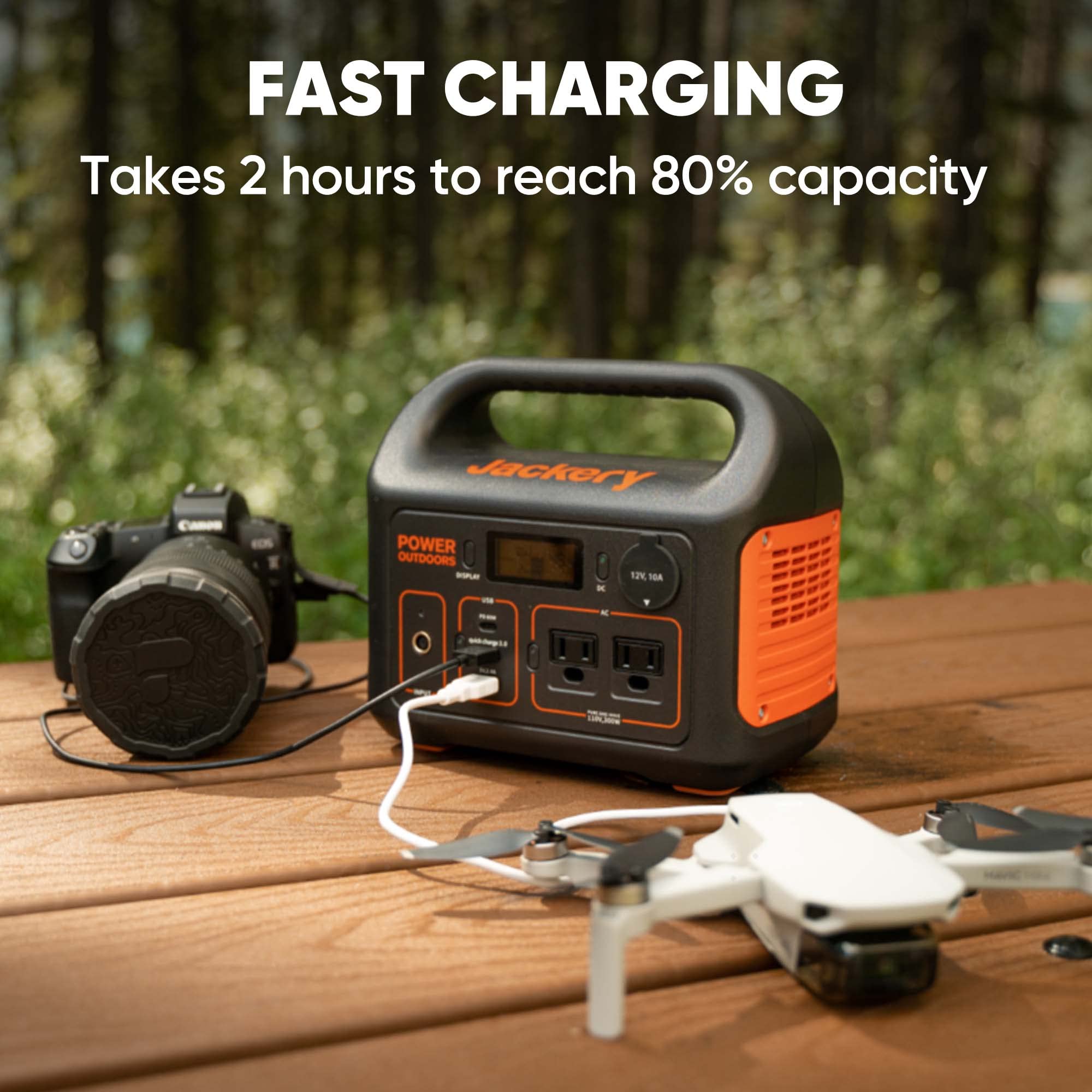 Jackery Explorer 300 Portable Power Station – 293Wh Lithium Battery Backup, 300W AC Output, Solar Generator Compatible, Fast Recharge via USB-C & Wall, Ideal for Camping, Travel & Emergency Power - Image 8
