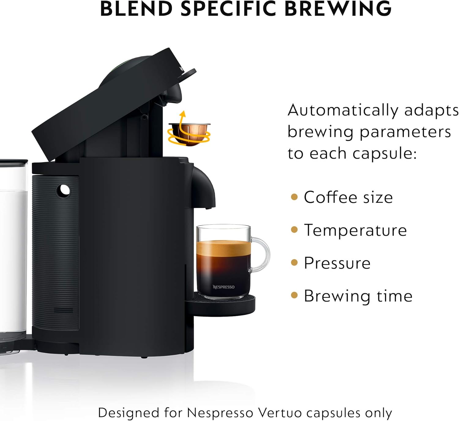 Nespresso VertuoPlus Coffee & Espresso Maker by De'Longhi – Grey | 4 Brew Sizes, 1.18L Removable Tank, Centrifusion Technology - Image 12