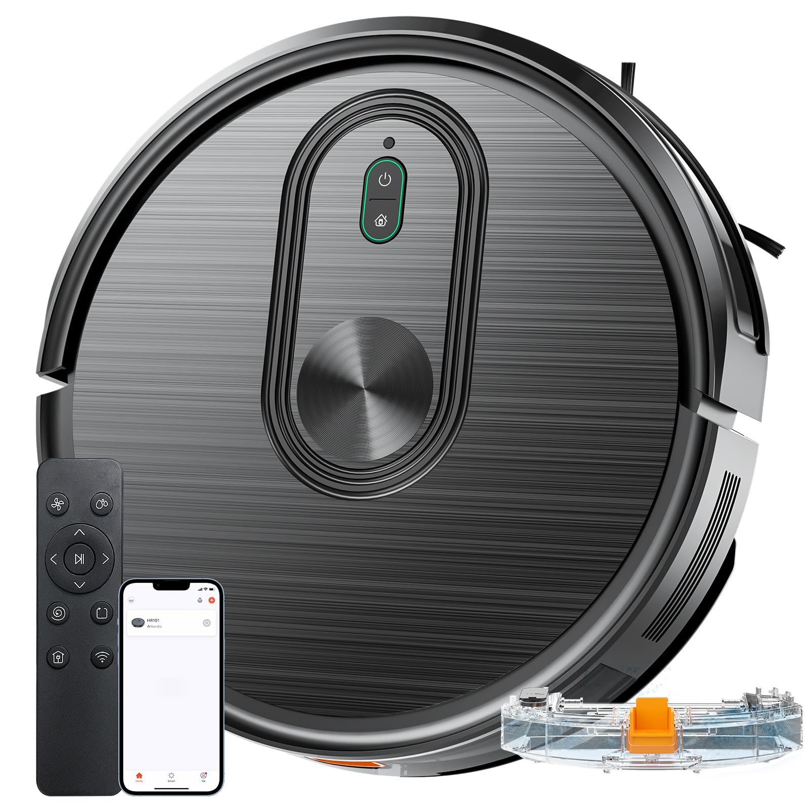 XIEBro T8S Robot Vacuum and Mop Combo – 2-in-1 Smart Cleaner with 3200Pa Suction, APP/Voice Control, Auto-Charge, Ultra-Slim, Pet Hair Friendly, for Hard Floors & Carpet