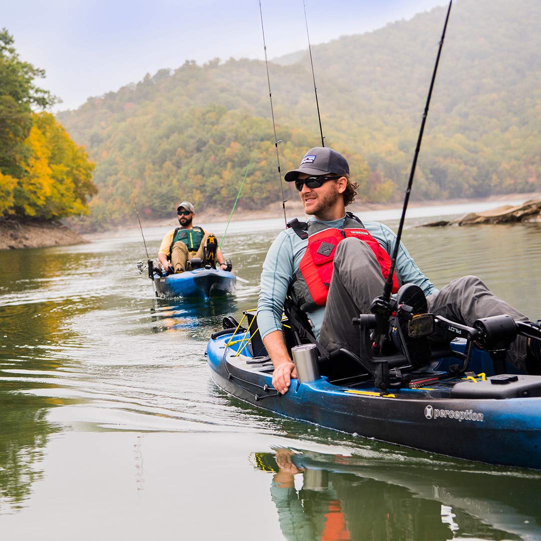 Perception Pescador Pilot 12 Sit-On-Top Fishing Kayak – Pedal Drive, Adjustable Frame Seat & Tackle Storage (12′, Dapper) - Image 10