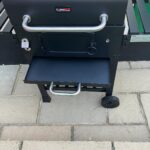 CosmoGrill Outdoor XL Charcoal Smoker BBQ Grill – Adjustable Charcoal Pan, Built-in Thermometer, 2 Side Tables, Chimney & Wheels – Portable Garden Barbecue Smoker photo review