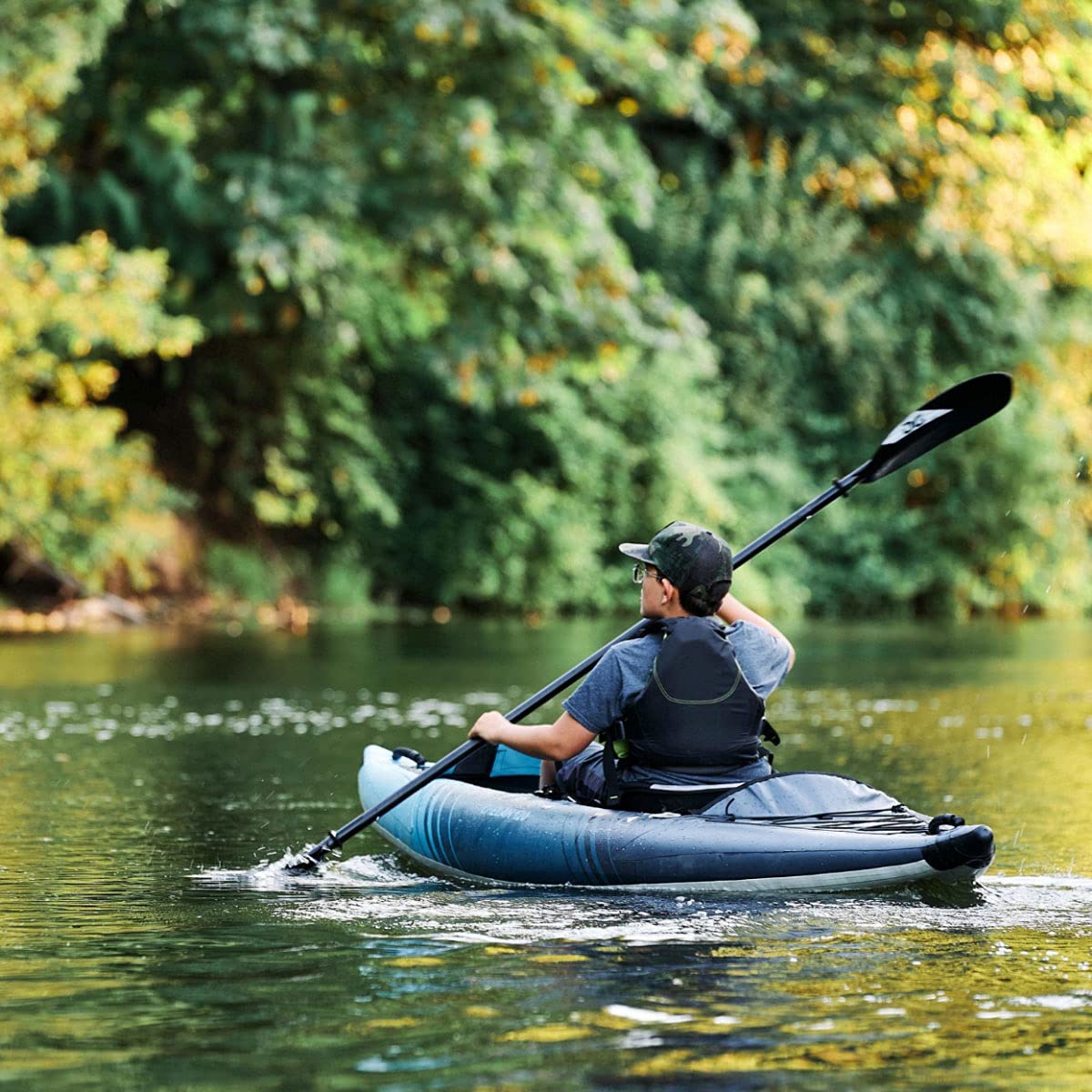 AQUAGLIDE Chelan 155 Inflatable Tandem Kayak – PVC Duratex™ Drop-Stitch Hard-Bottom Performance Touring - Image 6
