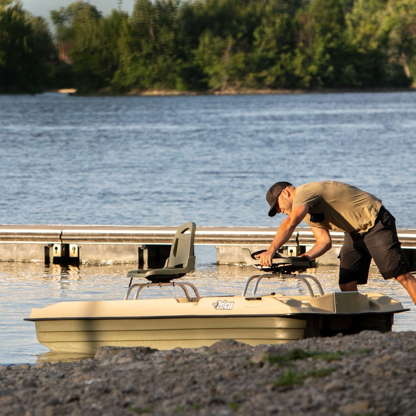 Pelican Bass Raider 10E 10.2 ft Angler Fishing Boat – RAM-X™ Hull, Pre-Wired, 600 lb Capacity - Image 5
