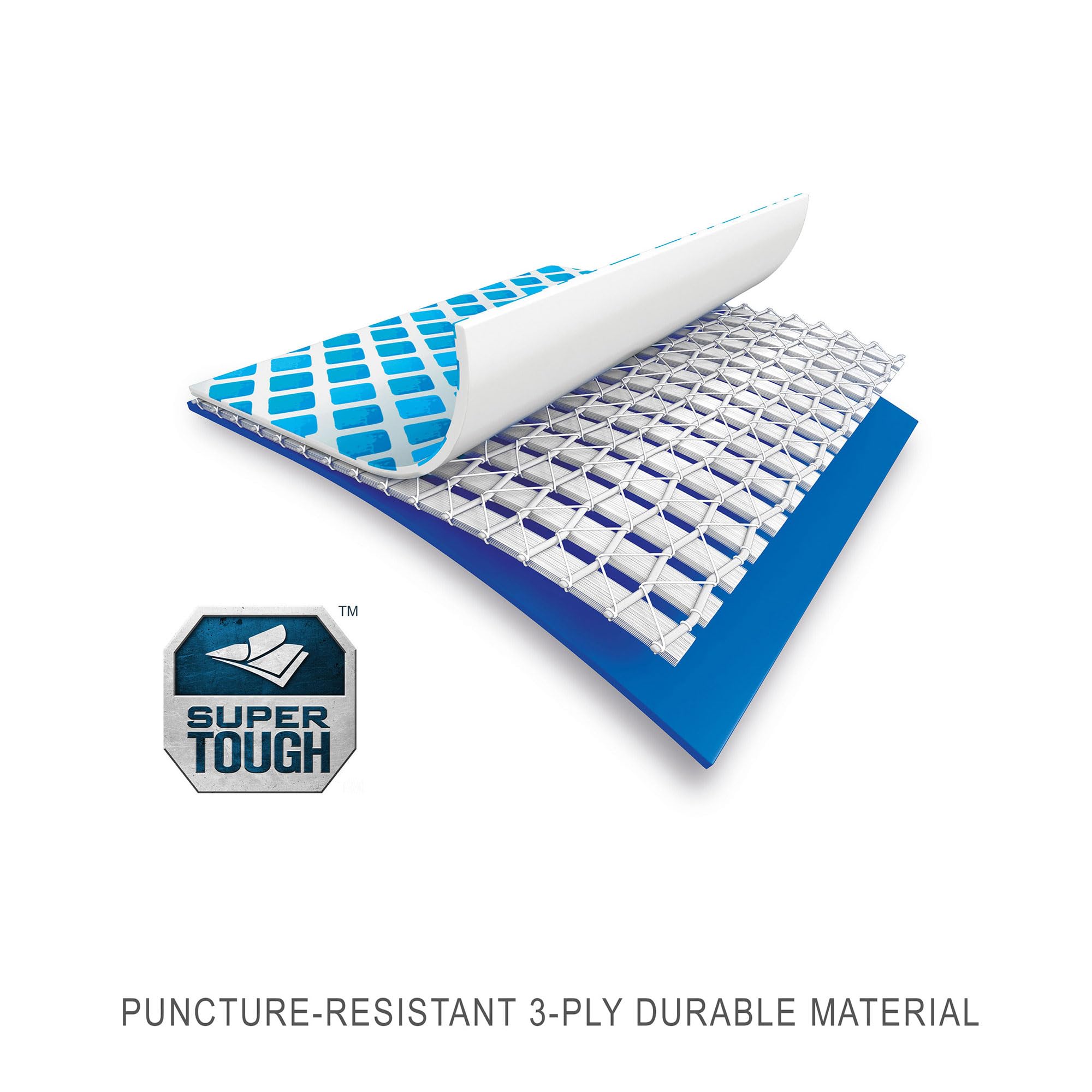 Intex 9.8ft x 6.6ft x 29.5in (300cm x 201cm x 75cm) Rectangular Above Ground Pool with Metal Frame & Flow Control Valve – Easy Setup Family Backyard Pool – 4,500L Capacity – Blue - Image 7