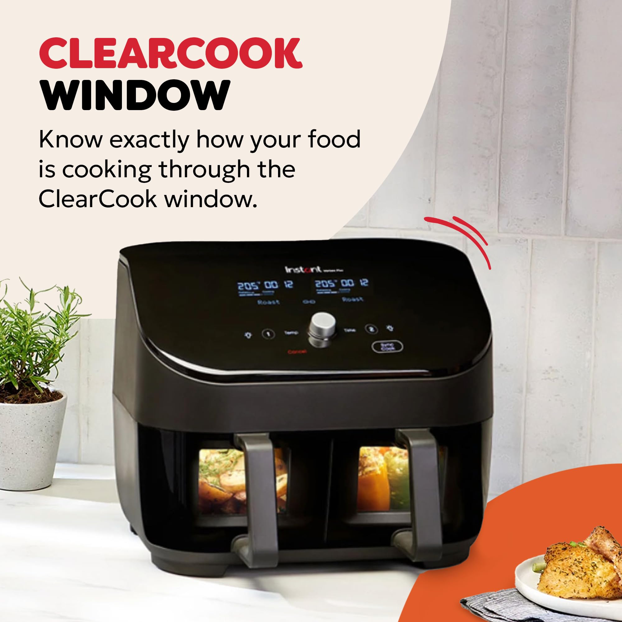 Instant Pot VersaZone Dual Air Fryer 8.5L – Double Basket with Divider, 8-in-1 Smart Cooking, Energy Saving, Easy Clean, Black Stainless Steel - Image 9