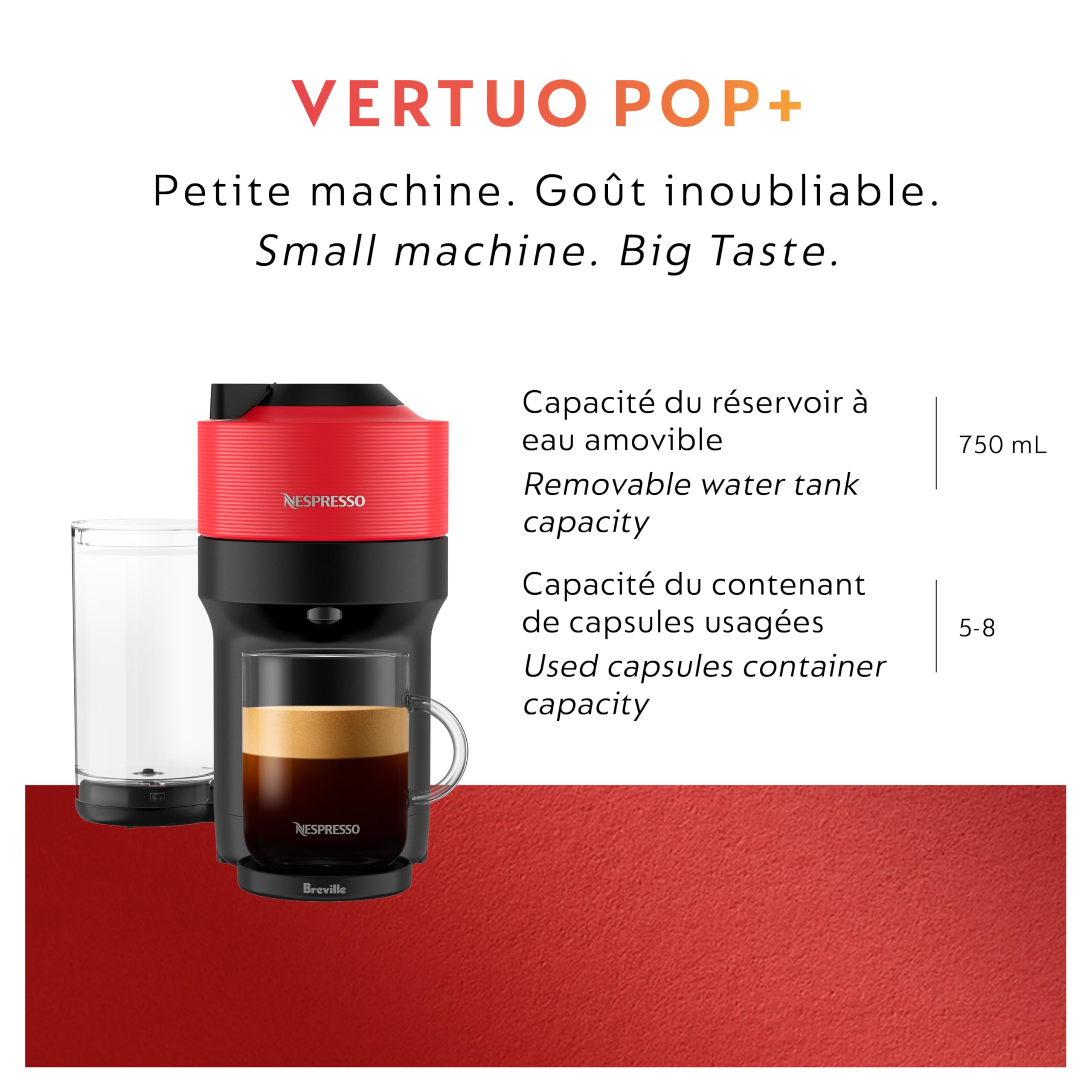 Nespresso Vertuo Pop+ Coffee & Espresso Maker by Breville – Coconut White | 5 Brew Sizes, 0.74L Removable Tank, Compact & Sustainable Design - Image 49