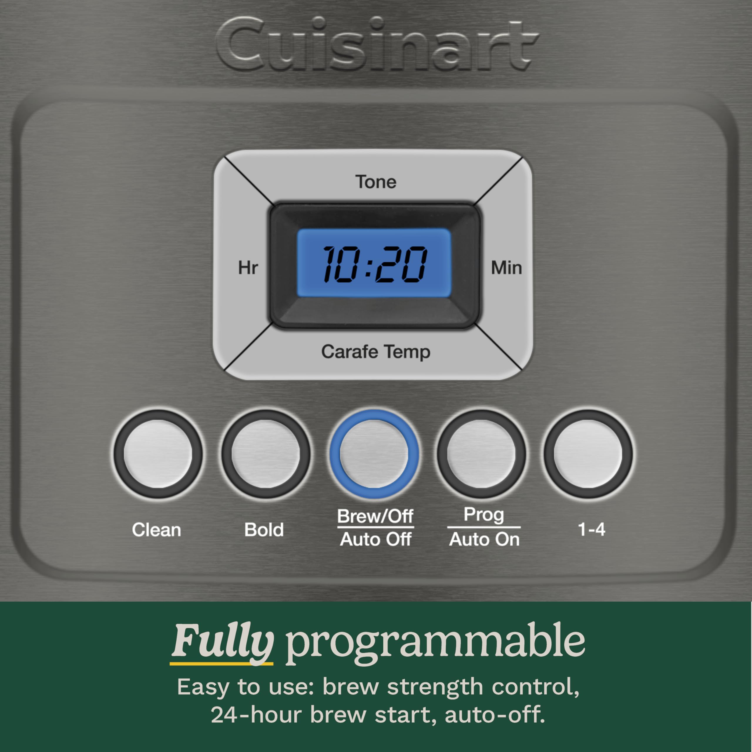 Cuisinart DCC-3200P1 14-Cup Programmable Coffee Maker – Stainless Steel Drip Machine with Brew Strength Control, Glass Carafe, 1–4 Cup Setting & Auto Shut-Off - Image 15