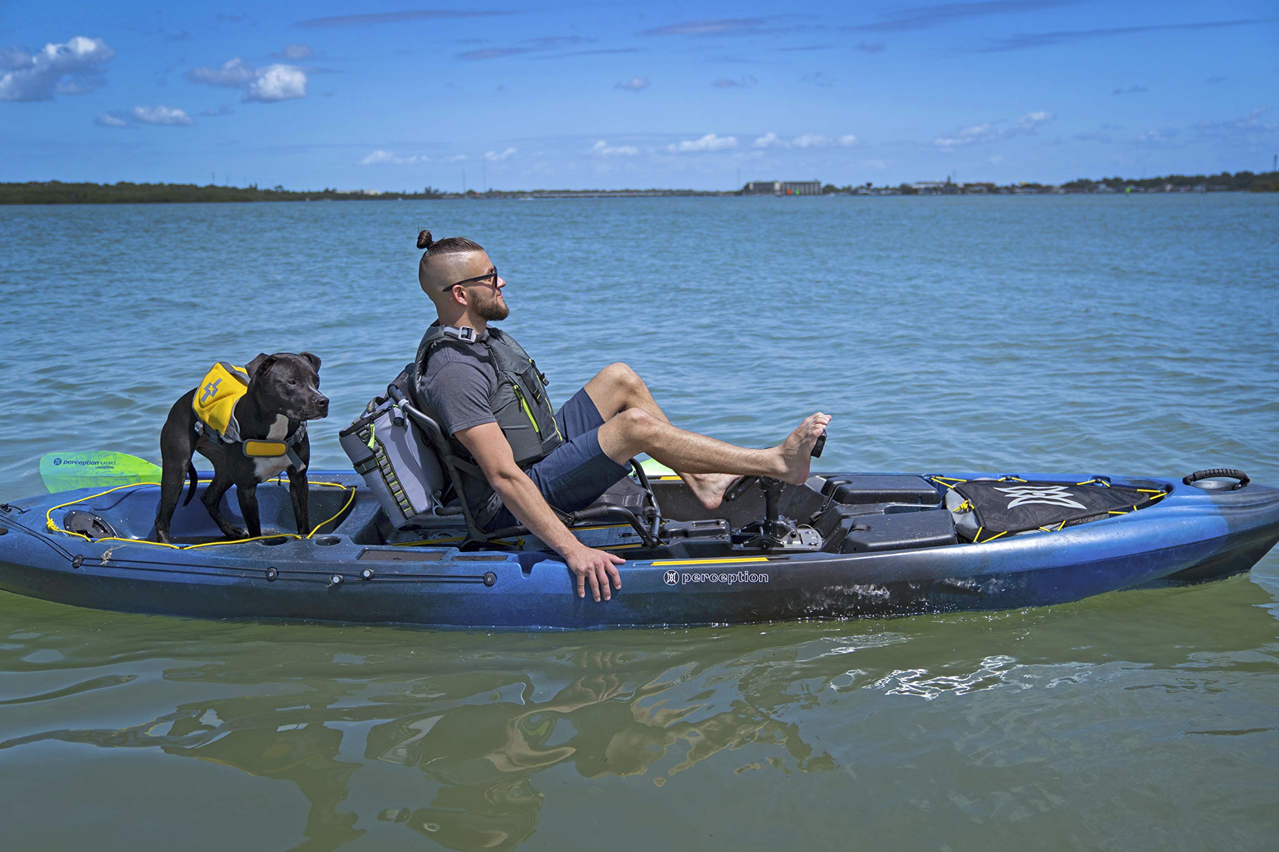 Perception Pescador Pilot 12 Sit-On-Top Fishing Kayak – Pedal Drive, Adjustable Frame Seat & Tackle Storage (12′, Dapper) - Image 7