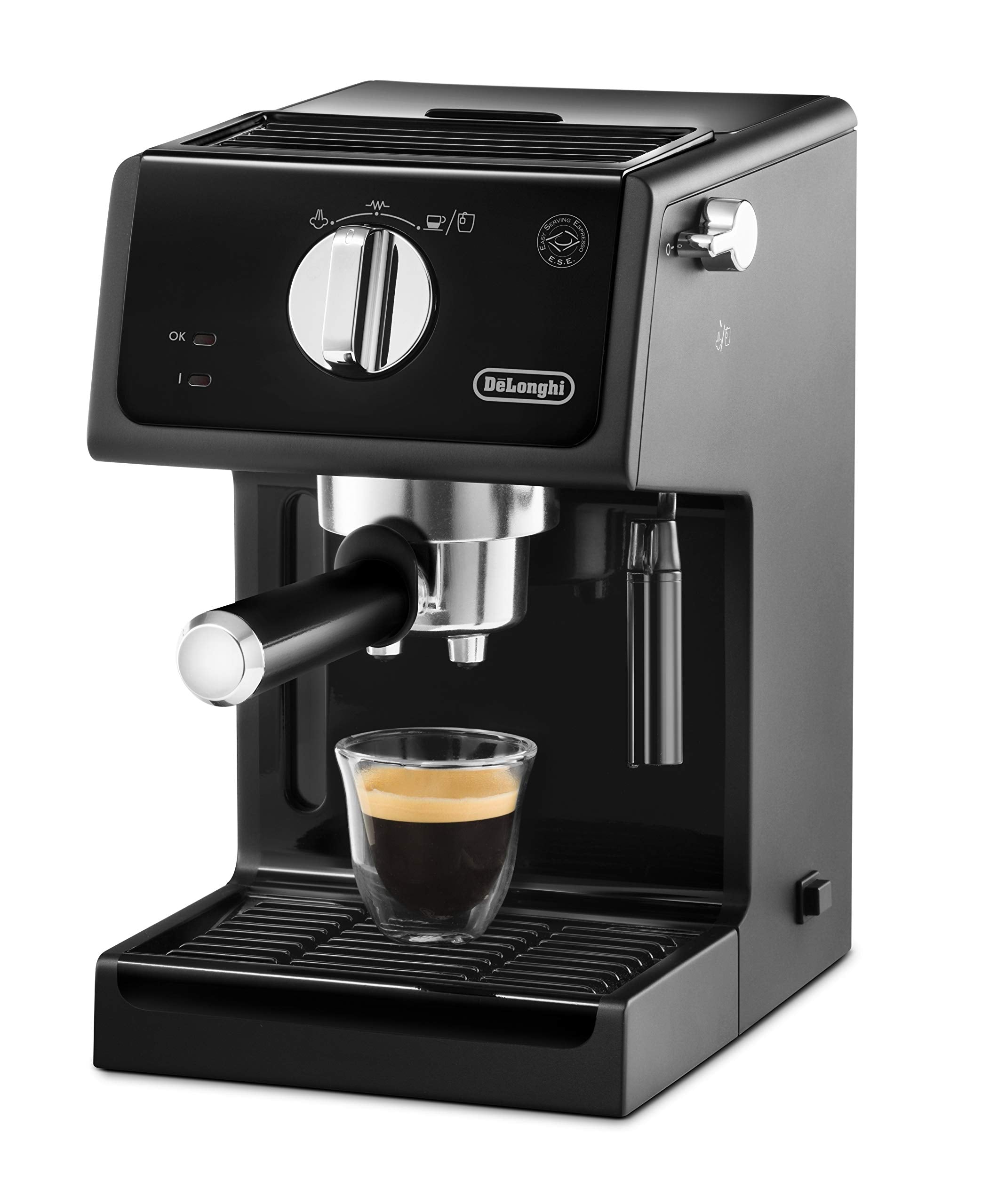 De’Longhi ECP35.31 Barista Pump Espresso Machine – Traditional Coffee & Cappuccino Maker with Adjustable Milk Frother, 1 L Water Tank (Black) - Image 5