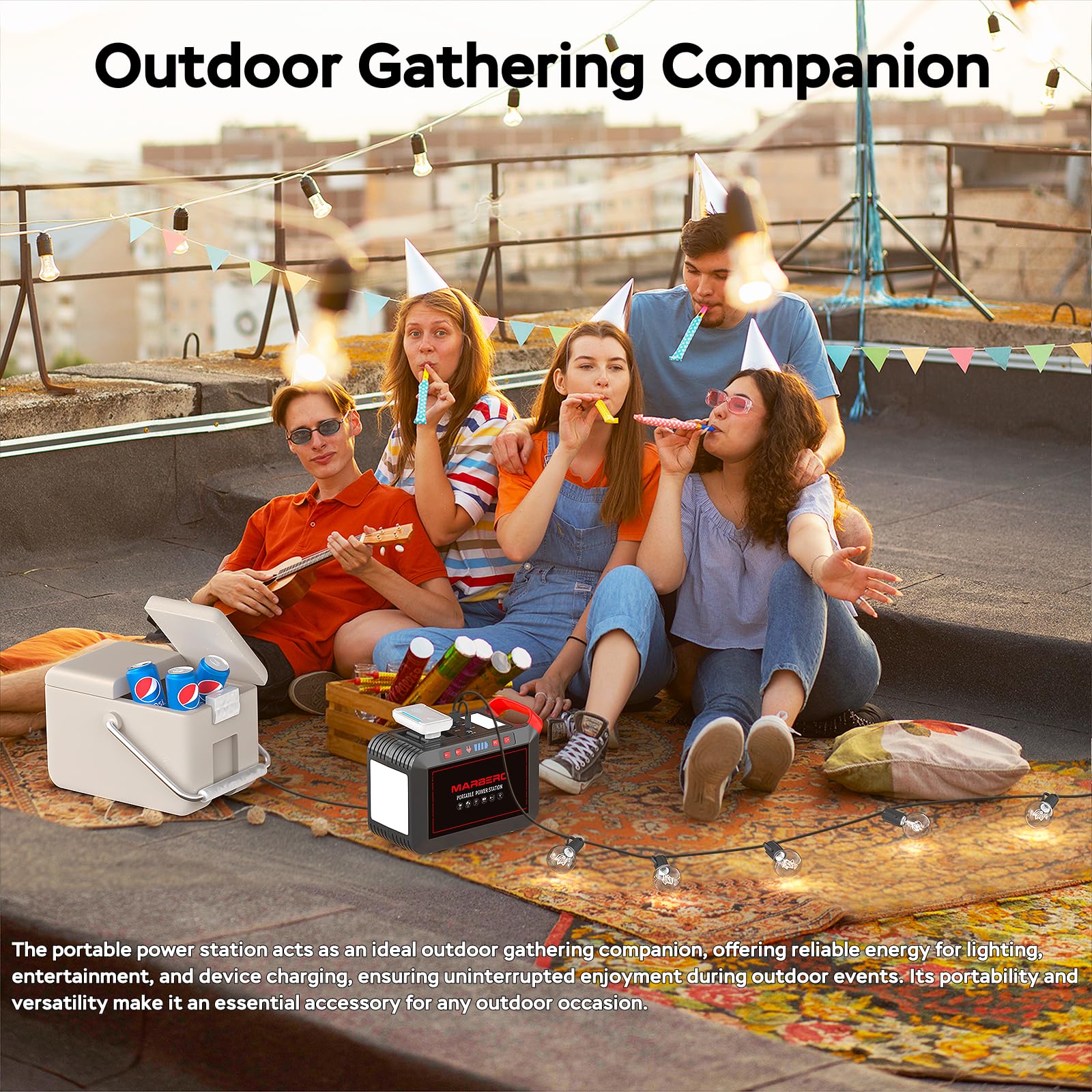 MARBERO M82 Portable Power Station – 88Wh/24000mAh Lithium Battery | 80W AC Output | Solar Rechargeable Backup Power Bank for Camping, Emergency, RV & Outdoor Use - Image 51