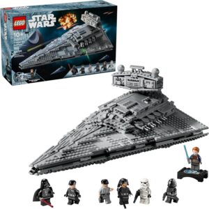 LEGO Star Wars Imperial Star Destroyer 75394 Building Set, 1,555 Pieces – Starship Model with 7 Minifigures Including Darth Vader & Cal Kestis – Birthday Gift for Kids Ages 10+