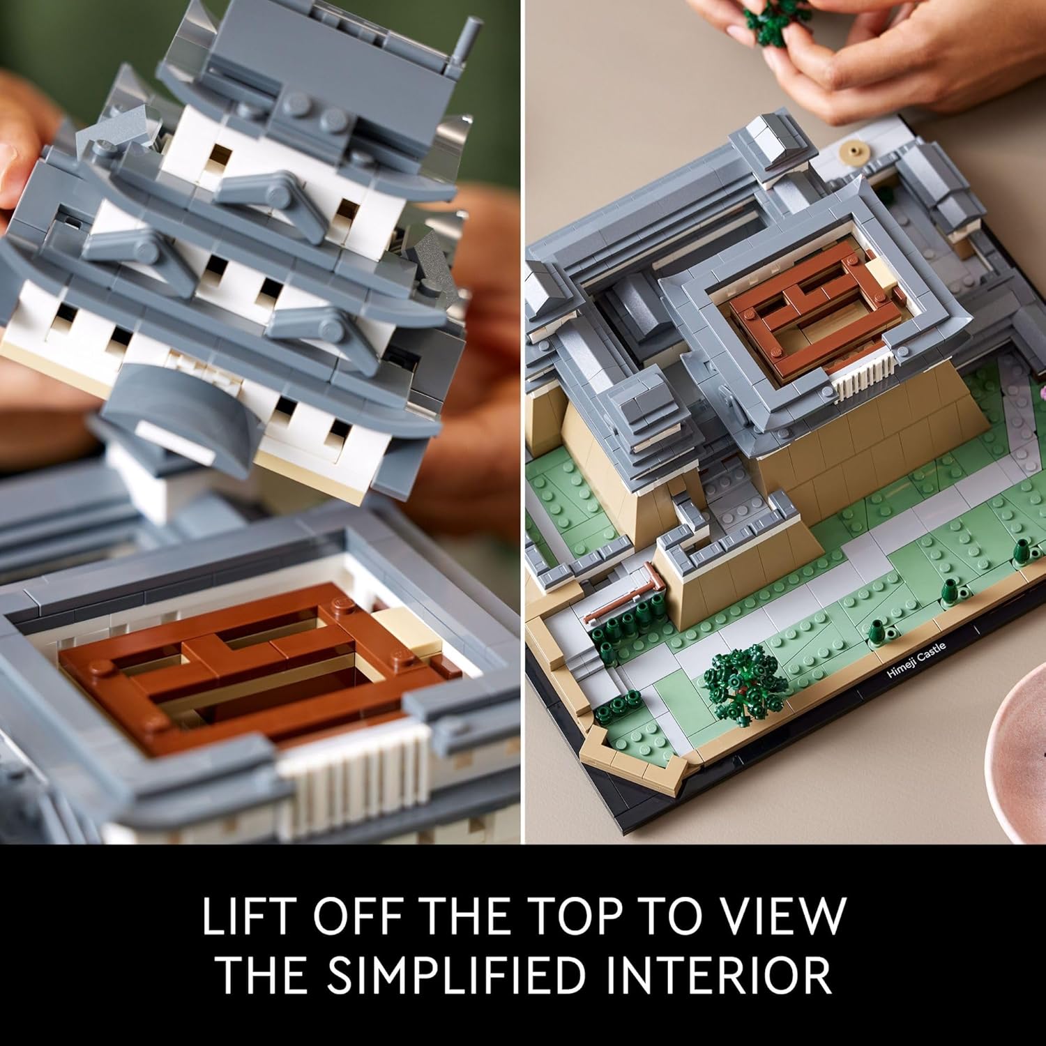 LEGO Architecture Himeji Castle 21060 – Collectible Japanese Landmark Model for Adults, Build & Display Set with Cherry Blossom Trees, Gift for History and Travel Lovers - Image 4