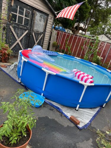 Intex 28211EH Metal Frame Pool Set – 12ft (3.66m) x 30in (76cm) Round Above Ground Swimming Pool with 530 GPH Pump – 1,718 Gallon (6,504L) Capacity – 3-Ply Puncture-Resistant PVC – Rust-Resistant Frame photo review