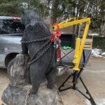 MAXXHAUL 70238 Hitch-Mounted Hydraulic Truck Crane – 1000 lb (454 kg) Capacity, Swivel Lift Arm, Adjustable Boom (500/750/1000 lb) photo review