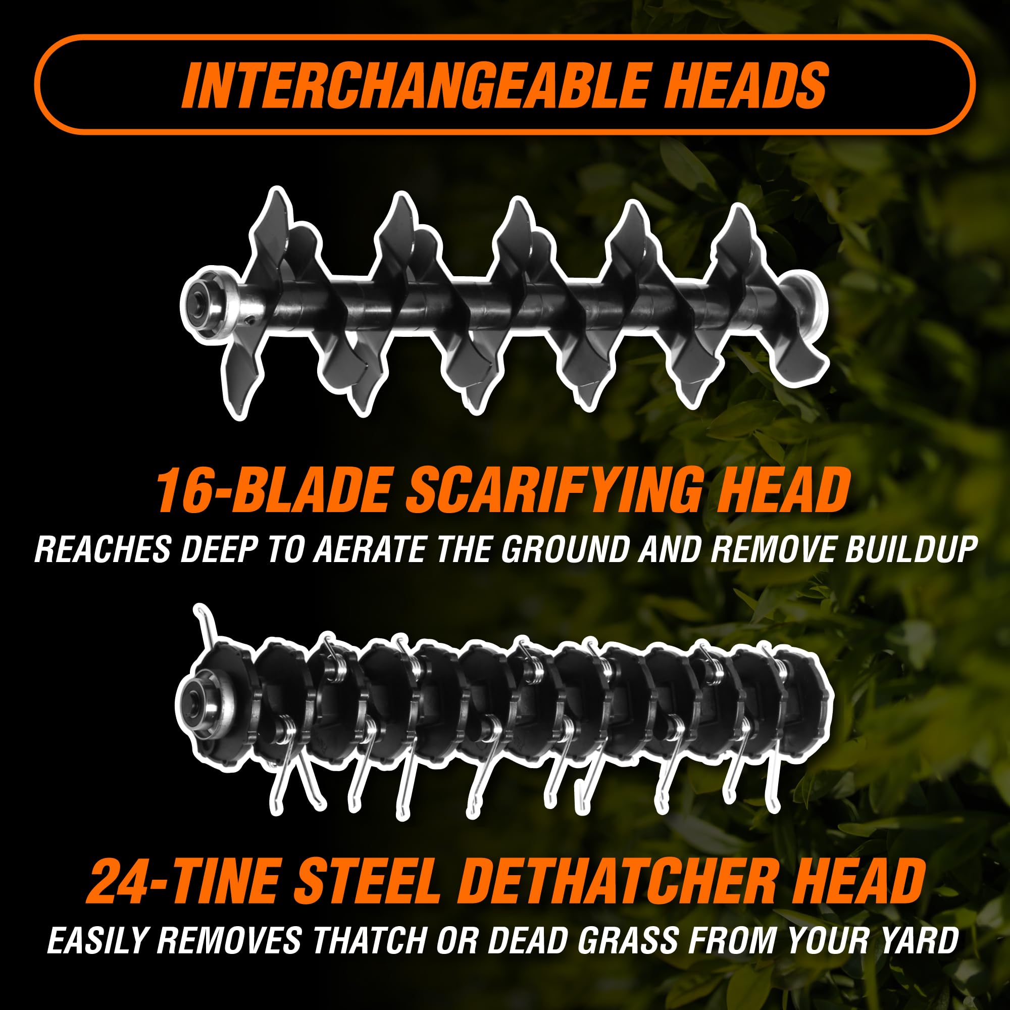 WEN 15″ (38 cm) 13-Amp Corded Dethatcher & Scarifier with 12-Gallon (45 L) Collection Bag – Model DT1315 - Image 19