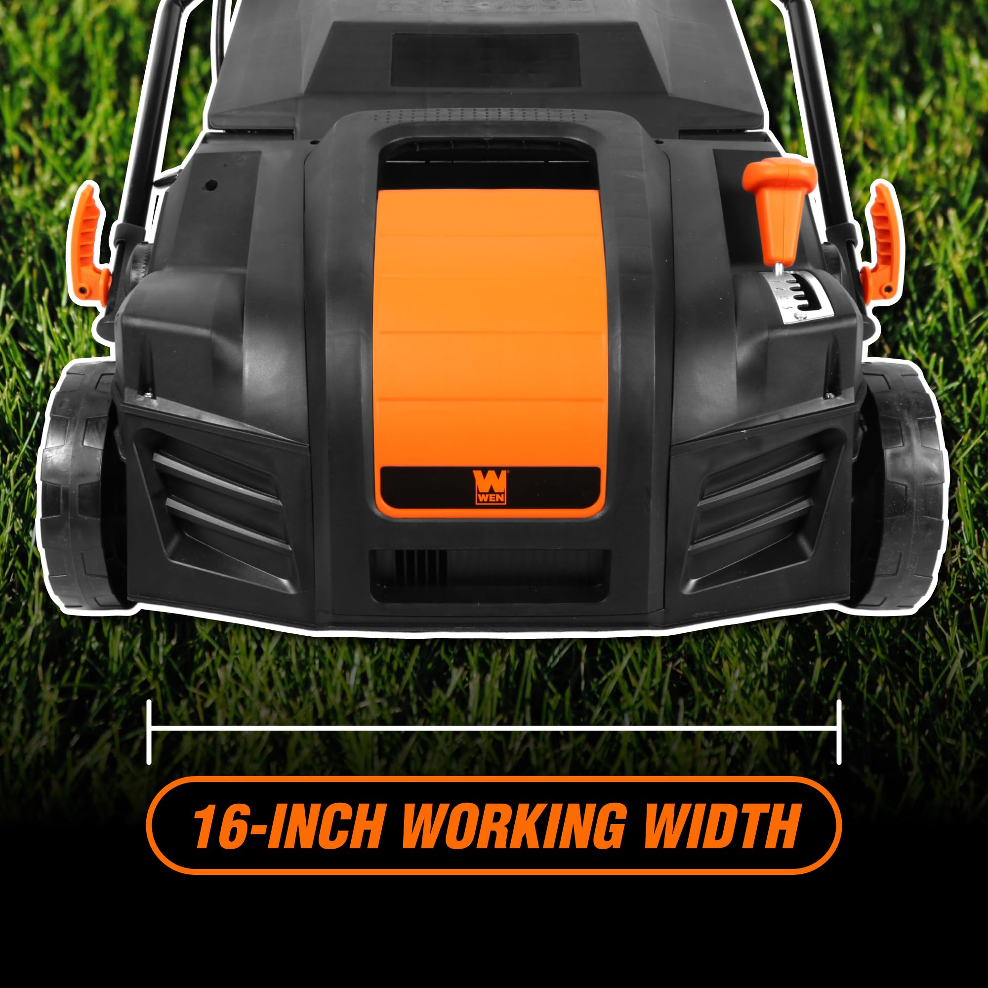 WEN 15″ (38 cm) 13-Amp Corded Dethatcher & Scarifier with 12-Gallon (45 L) Collection Bag – Model DT1315 - Image 9