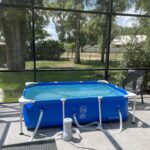 Intex 9.8ft x 6.6ft x 29.5in (300cm x 201cm x 75cm) Rectangular Above Ground Pool with Metal Frame & Flow Control Valve – Easy Setup Family Backyard Pool – 4,500L Capacity – Blue photo review