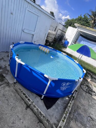 Intex 28211EH Metal Frame Pool Set – 12ft (3.66m) x 30in (76cm) Round Above Ground Swimming Pool with 530 GPH Pump – 1,718 Gallon (6,504L) Capacity – 3-Ply Puncture-Resistant PVC – Rust-Resistant Frame photo review