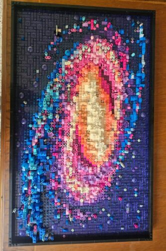 LEGO Art The Milky Way Galaxy 31212 – Space-Themed 3D Wall Art Building Set for Adults, 5-Panel Astronomy Display with Famous Celestial Features, 3,091 Pieces – Creative Gift for Space Lovers photo review