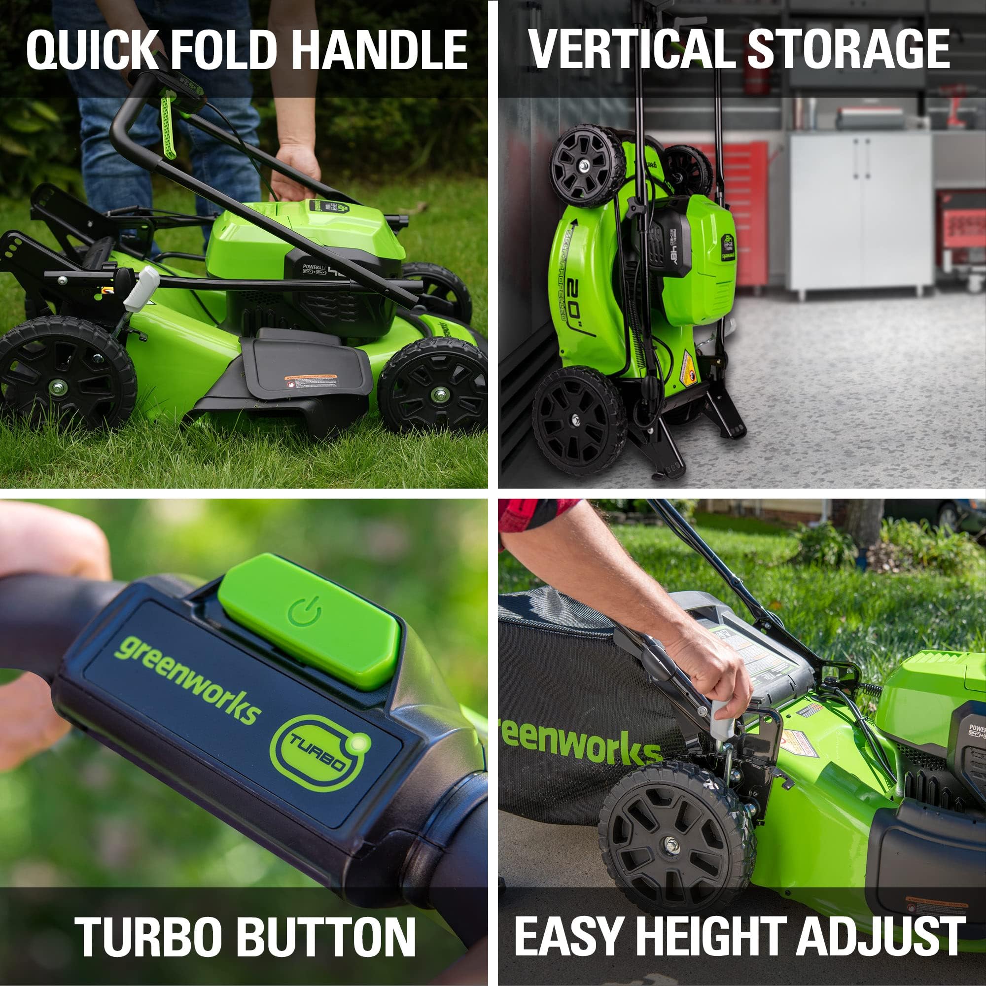 Greenworks 24V Brushless Cordless Push Lawn Mower – 13″ (33 cm) Deck, 4.0 Ah Battery & Charger Included - Image 58