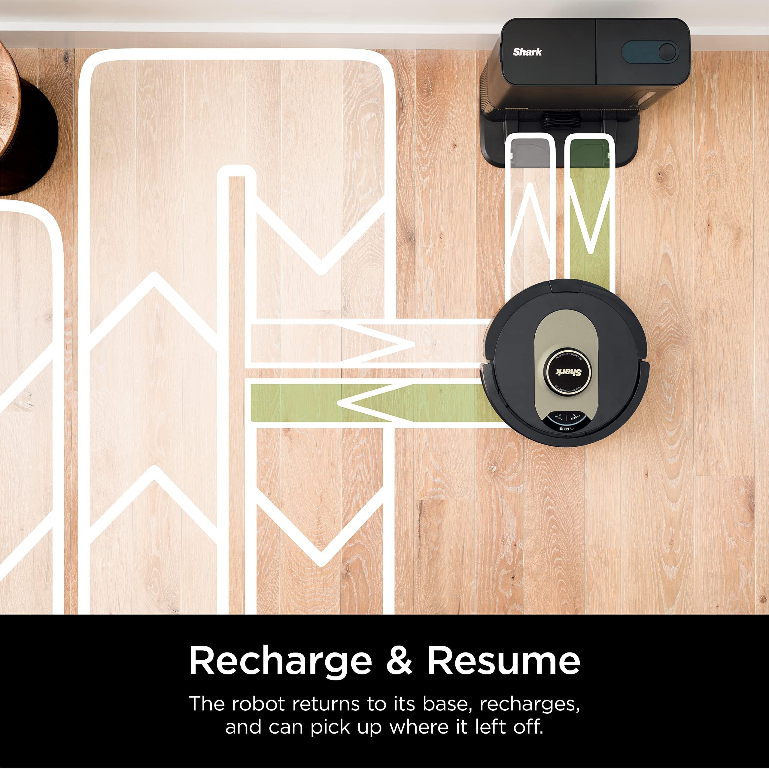 Shark AV2501AE AI Ultra Robot Vacuum with XL HEPA Self-Empty Base – 60-Day Capacity, Smart Mapping, LIDAR Navigation, Alexa Control, Perfect for Pet Hair, Carpet & Hard Floor, Bagless, Black - Image 11